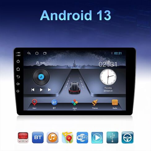[1G+32G] Android 13 Car Stereo for Nissan Sentra 2013-2017 with GPS Navigation Head Unit Bluetooth Car Radio 10.1 Inch HD Touchscreen Mirror Link WiFi FM/RDS Radio USB SWC+Backup Camera Mic in Saudi Arabia