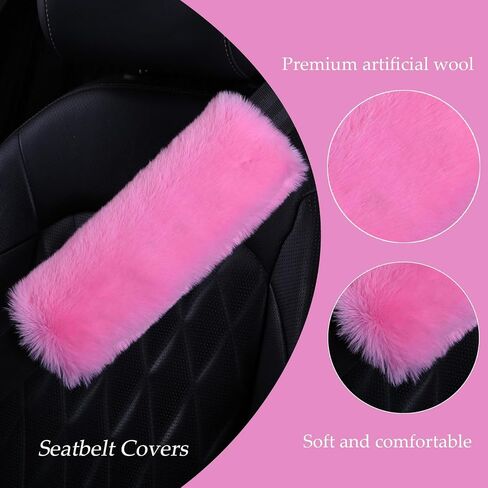 JXJKMMN 4-Pack Soft Plush Seatbelt Covers for Kids,Carseat Shoulder Padding Car Stroller Strap Cover Driving Protection Strap Cover Seat Belt Cushions Pads for Boys Girls (Black) in Saudi Arabia