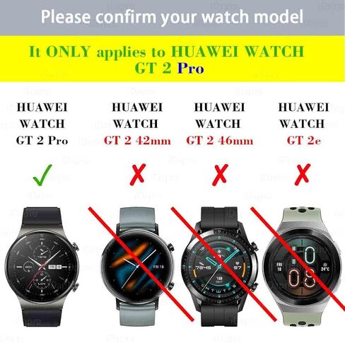 واقي شاشة لساعة هواوي جي تي 2 برو [4 عبوات] GT2 برو زجاج مقسى مضاد للخدش وخالي من الفقاعات وسهل التركيب in Kuwait