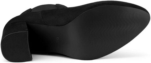 Allegra K Women's Round Toe Chunky High Heels Ankle Chelsea Boots in Saudi Arabia