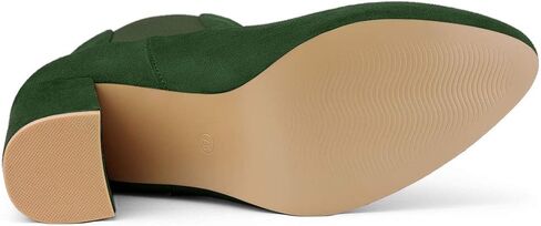 Allegra K Women's Round Toe Chunky High Heels Ankle Chelsea Boots in Saudi Arabia