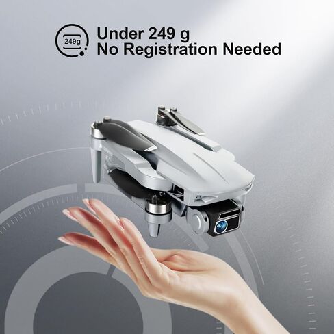 طائرة بدون طيار HHD مع كاميرا 4K للبالغين المبتدئين، ناقل حركة 5G FPV قابل للطي بوزن 249 جرام، تتضمن بطاقة SD سعة 32 جيجابايت، طائرة رباعية المراوح RC، محرك بدون فرش (رمادي) in Kuwait