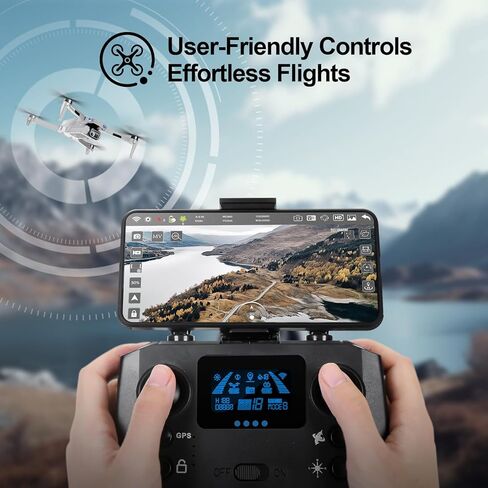 طائرة بدون طيار HHD مع كاميرا 4K للبالغين المبتدئين، ناقل حركة 5G FPV قابل للطي بوزن 249 جرام، تتضمن بطاقة SD سعة 32 جيجابايت، طائرة رباعية المراوح RC، محرك بدون فرش (رمادي) in Kuwait