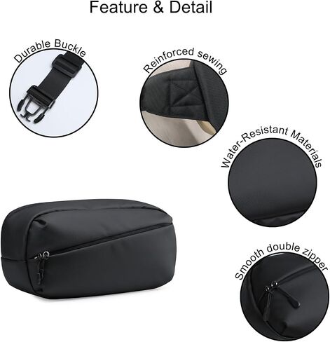 حقيبة Unipack المدمجة EDC Sling، حقيبة صغيرة مقاومة للماء محمولة لجهاز Nintendo Switch/Lite/OLED، حقيبة كتف خفيفة الوزن على الصدر، حقيبة منظم لتخزين حقائب التبديل مع طبقة حماية للشاشة in Saudi Arabia