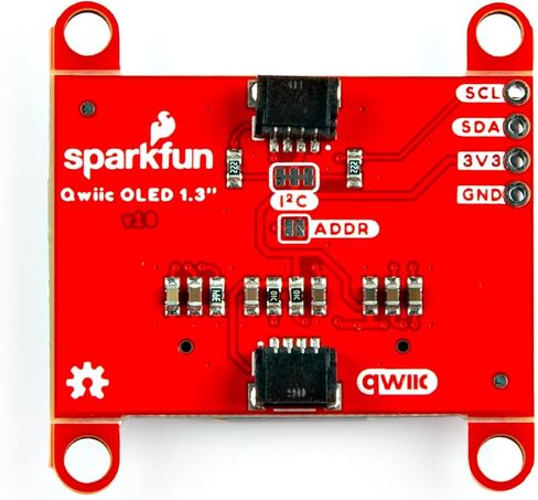 SparkFun Qwiic OLED - (1.3 بوصة، 128 × 64) موصلات Qwiic أفقية، جهد الإمداد: 3.0-3.3 فولت in Saudi Arabia