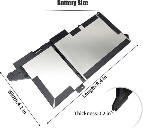 42Wh WY9DX Laptop Battery Compatible with Dell Latitude 5420 5520 Precision 3560 Series Notebook WK3F1 M3KCN RJ40G 1K2CF 75X16 [11.4V 42Wh 3-Cell] in Saudi Arabia