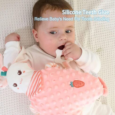 Plush Toys for Baby Newborns,Soothing Sensory Crinkle Toys with for Toddlers 1-3,Comfort Sleeping Toy Loveys for Babies Boys Girls 0-3-6-12-18-36 Months Easter in Saudi Arabia