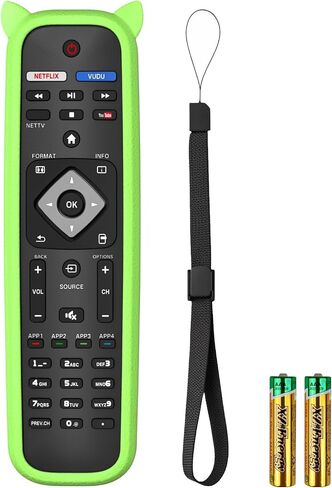 NH500UP Replace Remote Compatible with Philips Remote Control for Smart TV with Blue Glowing Cover for Philips TV Remote Replacement NH500U NH500UW NH503UP with Battery for Philips Smart TV Remote in Saudi Arabia