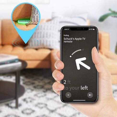حافظة حماية AhaStyle لجهاز Apple TV Siri Remote [الجيل الأول] مع حامل AirTag، غطاء سيليكون مضاد للانزلاق متوافق مع 2016 Apple TV HD و2017 Apple TV 4K [الجيل الأول] (أزرق متوهج) in Kuwait