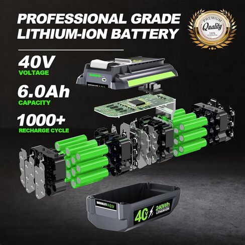 6.0Ah تبديل البطارية لبطارية Ryobi 40V OP4040 OP4026 OP4030 OP4050 OP4060A بطارية أداة الطاقة اللاسلكية in Kuwait