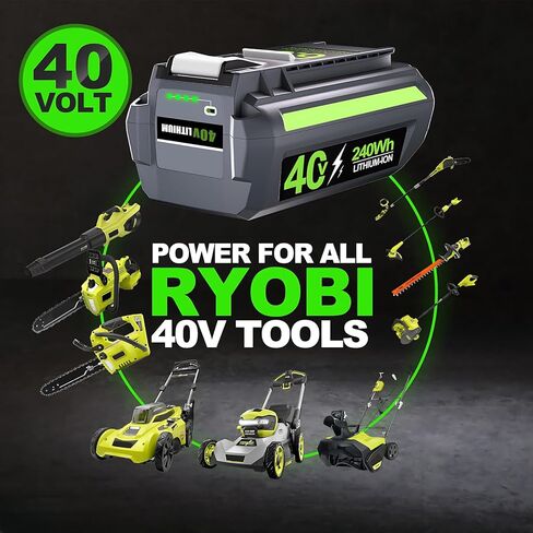 6.0Ah تبديل البطارية لبطارية Ryobi 40V OP4040 OP4026 OP4030 OP4050 OP4060A بطارية أداة الطاقة اللاسلكية in Kuwait
