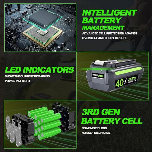 6.0Ah تبديل البطارية لبطارية Ryobi 40V OP4040 OP4026 OP4030 OP4050 OP4060A بطارية أداة الطاقة اللاسلكية in Kuwait