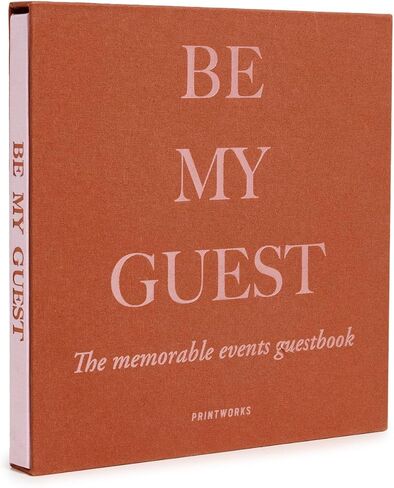 دفتر ضيوف برينت ووركس - صدئ/وردي (PW00375) in Kuwait