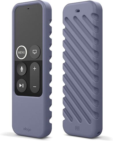 elago R3 Protective Case Compatible with Apple TV Siri Remote 1st Generation (Black) - Extra Protection, Durable Silicone, Lanyard Included, Full Access in Saudi Arabia