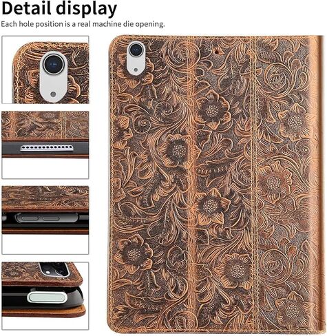 Gexmil for iPad 10.9 Inch Case,10th Generation(2022) Protective Genuine Leather Cover with Strap and Pocket,Built-in Pencil Holder,Cowhide Folio Cover Auto Sleep/Wake,Anti Fingerprint,Black in Kuwait