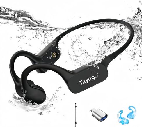 Tayogo Swimming Bone Conduction Headphones,Wireless Open-Ear Headphones, Bluetooth 5.4, Sports Headset,IPX8 Waterproof Earbuds for Swim,Gym,Running,Cycling in Saudi Arabia
