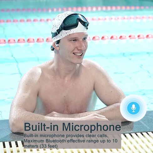 Tayogo Swimming Bone Conduction Headphones,Wireless Open-Ear Headphones, Bluetooth 5.4, Sports Headset,IPX8 Waterproof Earbuds for Swim,Gym,Running,Cycling in Saudi Arabia