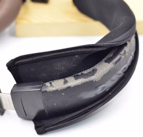 2Pcs Black Headphone Protector Zipper Headband for Audio Technica ATH MSR7 M20 M30 M40 M40X M50X SX1 Headphone Accessories,Earpads Headphones, Earbuds and Accessories in Saudi Arabia