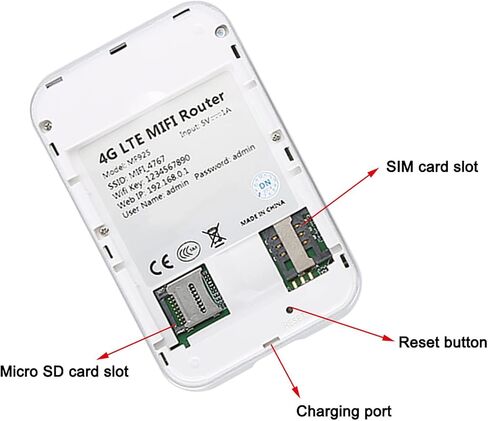 WiFi Box, Portable MF925 4G LTE Wireless Network Router WiFi Box Data Terminal Box WiFi Wireless Router Card for Home Office Travel in Saudi Arabia