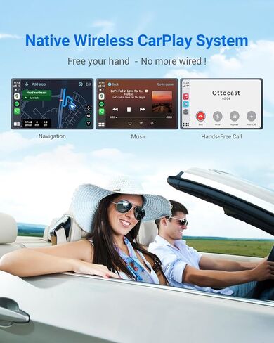 محول CarPlay اللاسلكي لجهاز iPhone - إصدار OTTOCAST U2-AIR Pro 2024 محول Apple CarPlay اللاسلكي سلكي إلى لاسلكي، CarPlay اللاسلكي لسيارة CarPlay السلكية in Kuwait