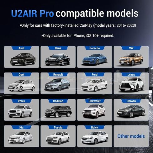 محول CarPlay اللاسلكي لجهاز iPhone - إصدار OTTOCAST U2-AIR Pro 2024 محول Apple CarPlay اللاسلكي سلكي إلى لاسلكي، CarPlay اللاسلكي لسيارة CarPlay السلكية in Kuwait