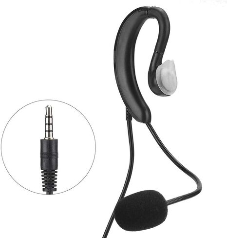 Earhook Type Microphone, Mobile Phone Headset Tablet Earphone MIC, Noise Cancelling Function, for Conferencing, Gaming, Chating in Saudi Arabia