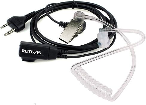 سماعة أذن Retevis Walkie Talkie متوافقة مع Midland Walkie Talkie، متوافقة مع Midland GXT1000VP4 GXT1050VP4 GXT1000XB LXT500VP3 LXT600VP3، سماعة أذن راديو ثنائية الاتجاه مع ميكروفون (عبوة واحدة) in Saudi Arabia