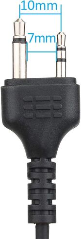 سماعة أذن Retevis Walkie Talkie متوافقة مع Midland Walkie Talkie، متوافقة مع Midland GXT1000VP4 GXT1050VP4 GXT1000XB LXT500VP3 LXT600VP3، سماعة أذن راديو ثنائية الاتجاه مع ميكروفون (عبوة واحدة) in Saudi Arabia