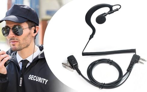 TWAYRDIO Walkie Talkie Earpiece Two Way Radio Headset with Mic Microphone and G Shape Ear Hook for ICOM ID-51A ID-51 ID-31A ID-52A VHF/UHF Digital Transceiver IC-A25N IC-A25C VHF Airband Transceiver in Saudi Arabia