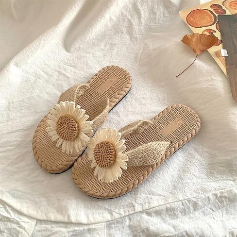 Flower Slippers for Women Soft House Slippers with Slip-on Indoor Outdoor Slippers Creative Gifts wearing beach for lovely gifts in Saudi Arabia