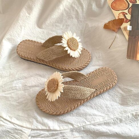 Flower Slippers for Women Soft House Slippers with Slip-on Indoor Outdoor Slippers Creative Gifts wearing beach for lovely gifts in Saudi Arabia