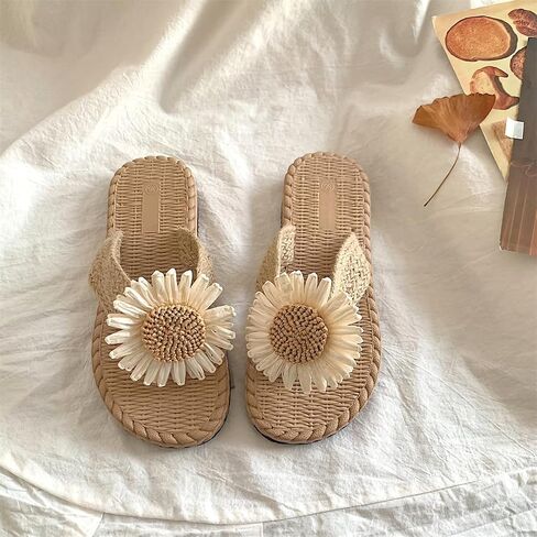 Flower Slippers for Women Soft House Slippers with Slip-on Indoor Outdoor Slippers Creative Gifts wearing beach for lovely gifts in Saudi Arabia