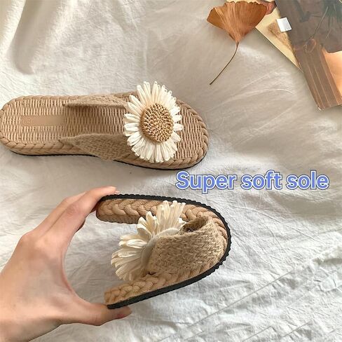 Flower Slippers for Women Soft House Slippers with Slip-on Indoor Outdoor Slippers Creative Gifts wearing beach for lovely gifts in Saudi Arabia