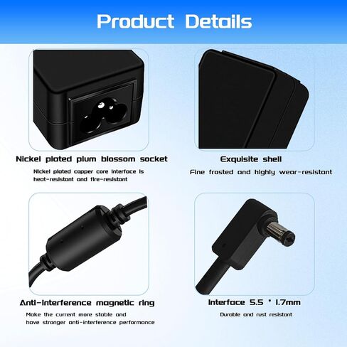 19V 2.37A 45W 5.5 * 1.7mm AC Charger Fit for Acer Aspire 3 A314-31 A315-21G A315-31 ES1-111 ES1-111M ES1-131 ES1-332 ES1-421 ES1-431 ES1-512 ES1-521 ES1-531 E3-111 E3-112 E5-411 Laptop Power Supply in Saudi Arabia