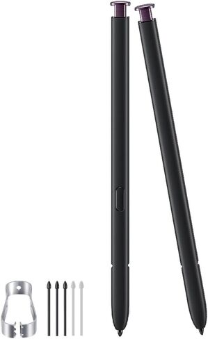 2PCS Galaxy S22 Ultra Pen for Samsung Galaxy S22 Ultra 5G S Pen Touch Screen Stylus Pen Replacement for Samsung Galaxy S22 Ultra NO Bluetooth (Black) in Saudi Arabia