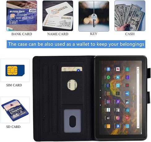 for Kindle Fire HD 8 & 8 Plus Case (12th/10th Gen), Bookshelf Cat in Saudi Arabia