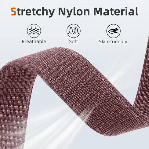 DaQin Nylon Sport Loop Compatible with Apple Watch Band 40mm 38mm 41mm 42mm 44mm 45mm 49mm, Soft Breathable Braided Straps Wristbands for iWatch Bands for Women Men Series 9 8 7 6 5 4 3 2 1 SE Ultra in Kuwait