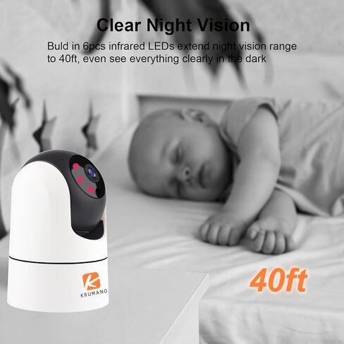Home Security Cameras Indoor Wireless, 5MP Super HD Dual Band 5Ghz WiFi Camera with Pan Tilt Zoom, Smart Home Baby Camera for Pet, 2-Way Audio, Sound/Motion Alerts, Work with Alexa & Google in Saudi Arabia