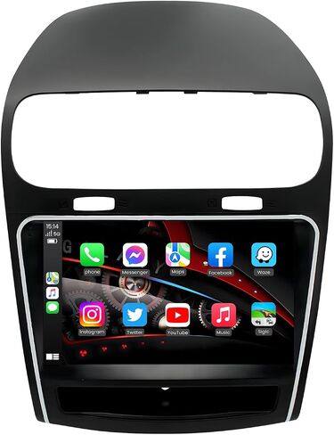 Android 13 (4 Core 2+64GB) ستيريو سيارة لراديو Dodge Journey 2011-2019، شاشة لمس 1280 * 800 IPS مع Carplay/Android Auto، 5G WiFi 5.0 Bluetooth FM/RDS DSP GPS SWC 1080P AHD كاميرا خلفية in Kuwait