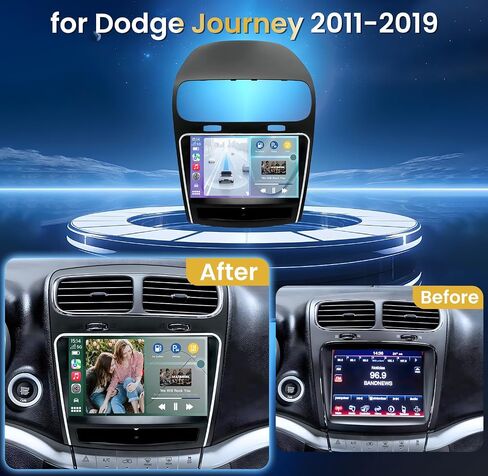 Android 13 (4 Core 2+64GB) ستيريو سيارة لراديو Dodge Journey 2011-2019، شاشة لمس 1280 * 800 IPS مع Carplay/Android Auto، 5G WiFi 5.0 Bluetooth FM/RDS DSP GPS SWC 1080P AHD كاميرا خلفية in Kuwait