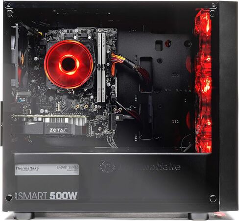 كمبيوتر Skytech Gaming Chronos للألعاب، Ryzen 5 7600X 4.7 جيجا هرتز، RTX 4070 Ti، 1 تيرابايت NVME، 32 جيجابايت DDR5 RAM RGB، 850 واط Gold PSU Wi-Fi، Win 11 Home، لوحة مفاتيح RGB وماوس RGB متضمن in Kuwait