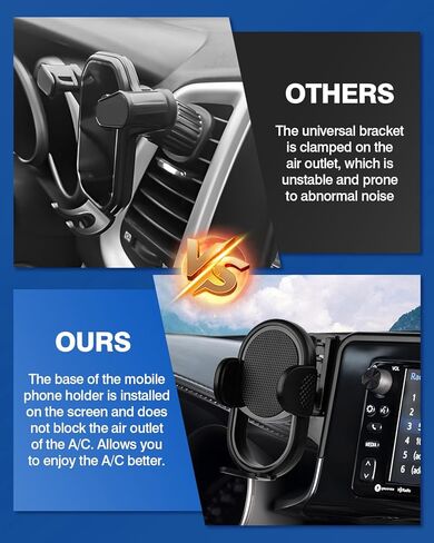 حامل هاتف السيارة Autorder لـ 2020-2024 Volkswagen ID.4 VW ID4 ملحقات الهاتف جبل شاشة 12 بوصة للهاتف الخلوي حاملات السيارات بدون استخدام اليدين دوران 360 درجة in Saudi Arabia