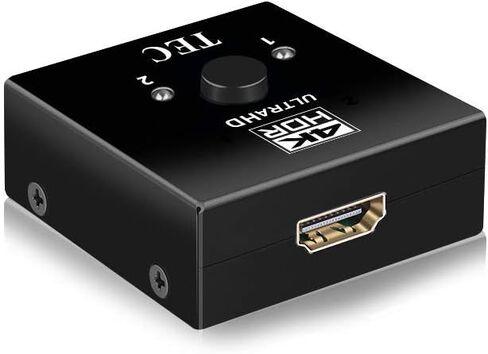 TEC THDSW2W-4K60 HDMI Switch 4K@60 هرتز HDMI Splitter ثنائي الاتجاه HDMI Switch 2 مدخل 1 مخرج مقسم يدعم 4K 3D متوافق مع Nintendo Switch Blu-Ray Player TV Stick Xbox PS4 HDTV Monitor in Kuwait