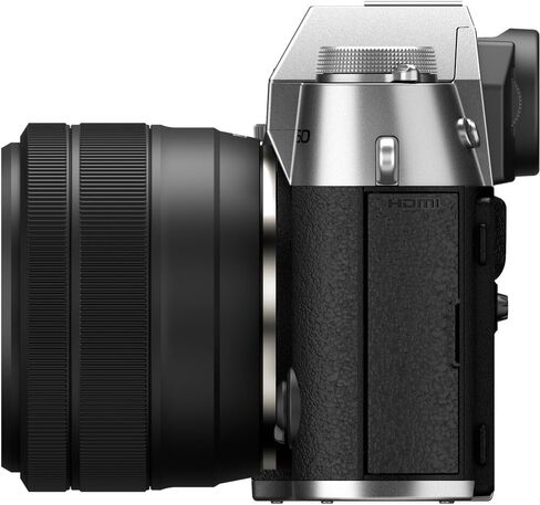كاميرا Fujifilm X-T50 الرقمية بدون مرآة XC15-45mmF3.5-5.6 مجموعة عدسات OIS PZ مع بطاقة ذاكرة SF-M Tough UHS-II سعة 64 جيجابايت + مجموعة مرشح + مجموعة تنظيف + حقيبة كامارا + المزيد من الملحقات - فضي in Saudi Arabia