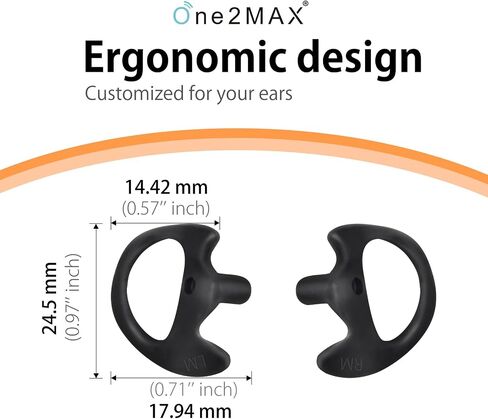 Silicone Ear Mold Earpiece Replacement - Medium EarMold Replacement Kit for Walkie Talkie Acoustic Radio Earpiece in Saudi Arabia