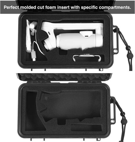 Waterproof Hard Carrying Case Compatible with Insta360 Flow Pro/Flow Gimbal Stabilizer, Portable Travel Case Holds Creator Combo and Accessories in Saudi Arabia