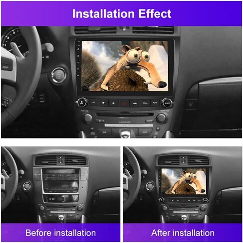2G 64G Android 13 Car Stereo Car Radio Wireless Carplay for Lexus IS250 2006-2010، Rimoody 10.1 بوصة شاشة تعمل باللمس Android Auto Mirror Link Bluetooth FM/RDS GPS WiFi HiFi SWC كاميرا احتياطية in Saudi Arabia