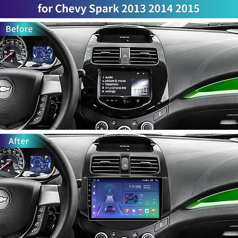 5GWiFi ترقية 4 جيجابايت + 32 جيجابايت راديو السيارة ستيريو لسيارة Chevy Spark 2013 2014 2015 مع Carplay اللاسلكي وAndroid Auto 9 بوصة Android 13 شاشة تعمل باللمس WiFi GPS بلوتوث كاميرا احتياطية in Kuwait