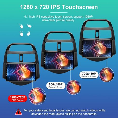 5GWiFi ترقية 4 جيجابايت + 32 جيجابايت راديو السيارة ستيريو لسيارة Chevy Spark 2013 2014 2015 مع Carplay اللاسلكي وAndroid Auto 9 بوصة Android 13 شاشة تعمل باللمس WiFi GPS بلوتوث كاميرا احتياطية in Kuwait