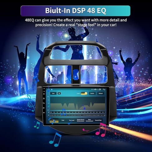 5GWiFi ترقية 4 جيجابايت + 32 جيجابايت راديو السيارة ستيريو لسيارة Chevy Spark 2013 2014 2015 مع Carplay اللاسلكي وAndroid Auto 9 بوصة Android 13 شاشة تعمل باللمس WiFi GPS بلوتوث كاميرا احتياطية in Kuwait